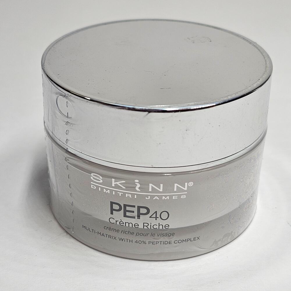 SKINN PEP40 Creme Riche Face Cream Multi-Matrix 40% Peptide Complex 1.7oz NEW
